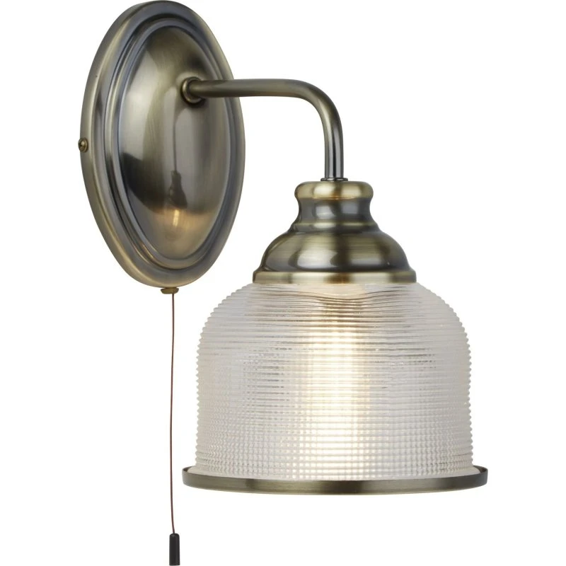 Searchlight Applique murale Bistro II, Laiton Antique et Verre