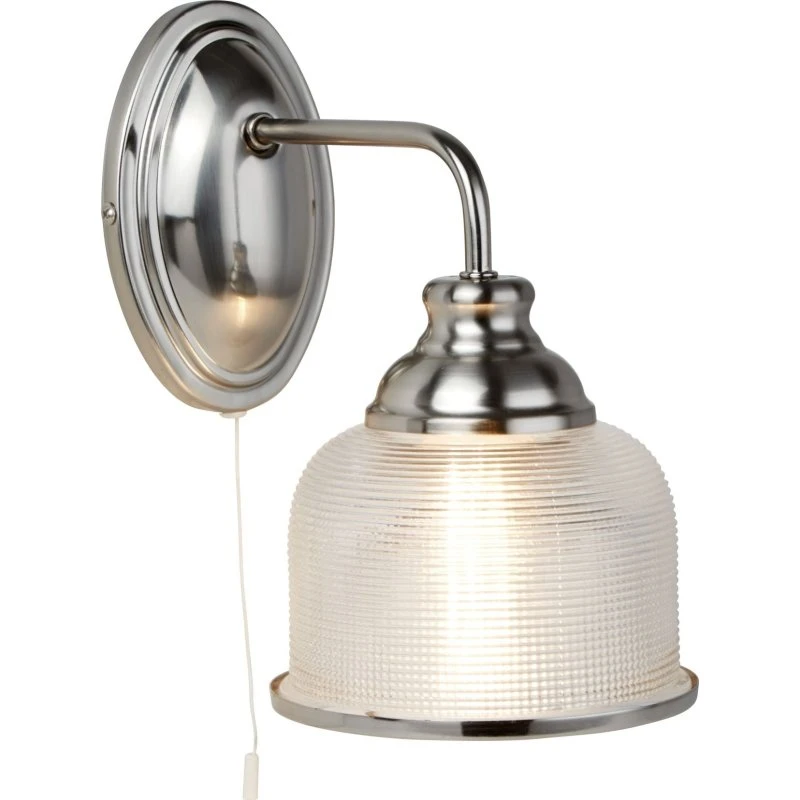 Searchlight Applique Bistro II Argentée Verre Prismatique
