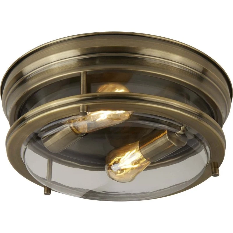 Searchlight Plafonnier Edinburgh Laiton Antique IP44