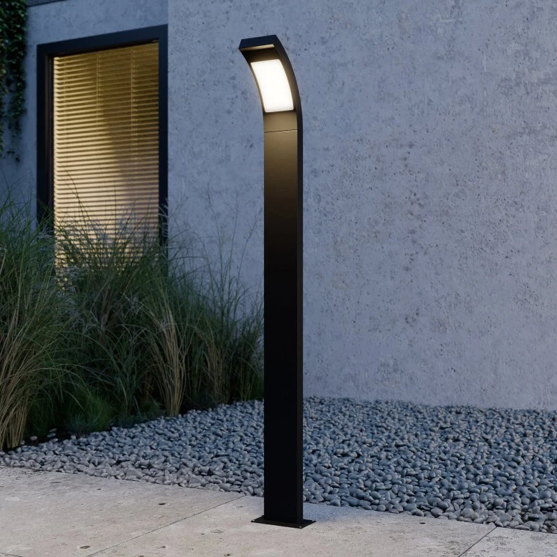 Borne lumineuse extérieure Lucande Juvia, Anthracite, 100 cm