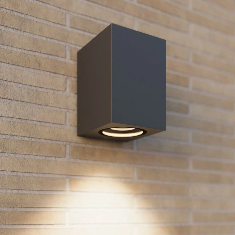 Lucande Xava Applique Murale d'Extérieur IP65 Graphite