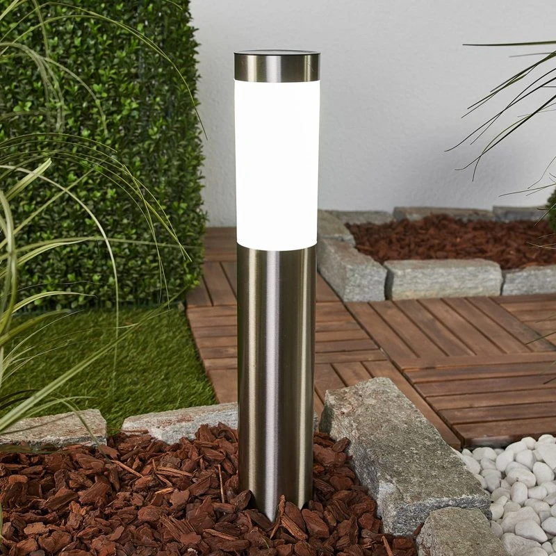 Lindby Aleeza Lampe Solaire en Acier Inoxydable, 61 cm