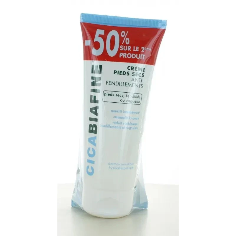 Cicabiafine Crème Pieds Secs 2x100ml