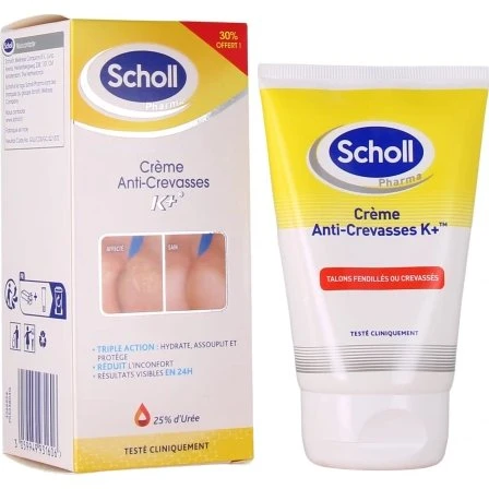 Scholl Crème Anti-Crevasses K+ 25% d'Urée 60 ml