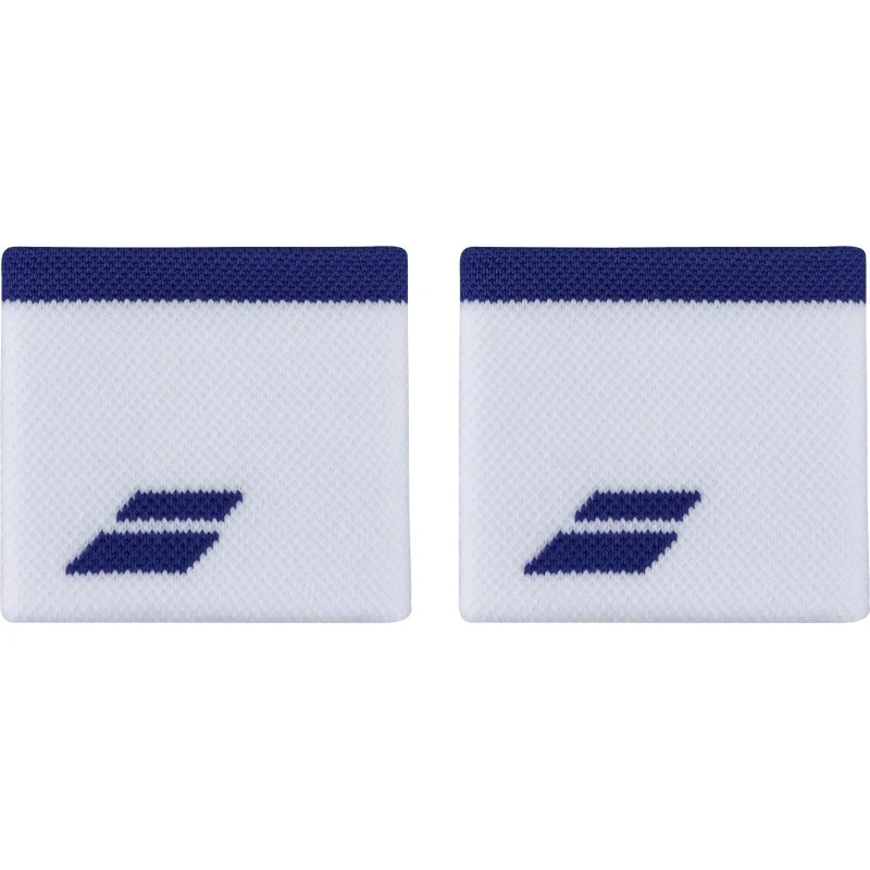 Babolat Wristband Logo Blanc/Bleu Sodalite