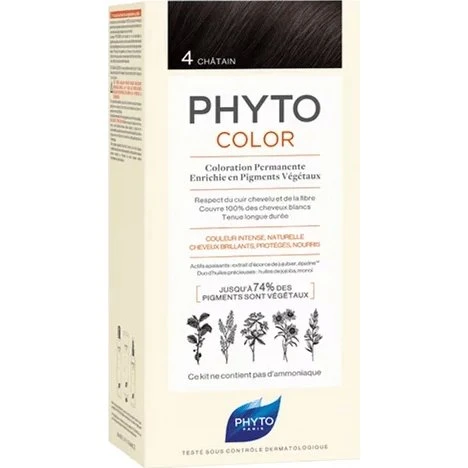 Phyto Color 4 Châtaigne - Teinture Capillaire Permanente 50 ml