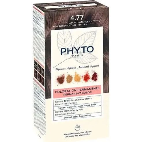 PHYTO Phytocolor 4.77 Coloration Permanente Brun Châtain Intense