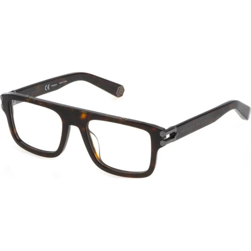 Philipp Plein Plein Lightfighter VPP021M Lunettes de Vue Homme Havane
