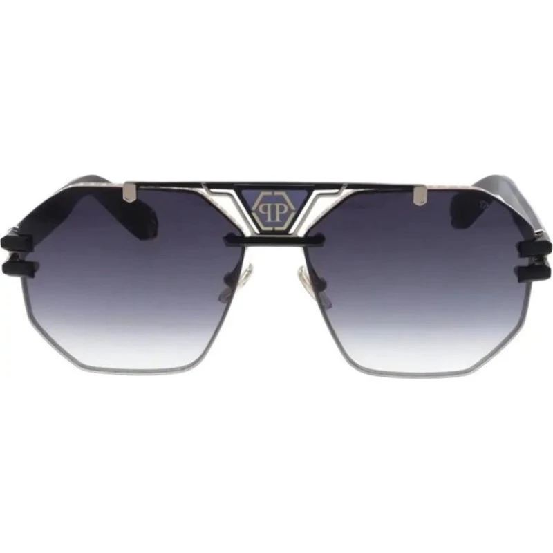 Philipp Plein Lunettes de Soleil SPP077M Unisexe Rose Doré