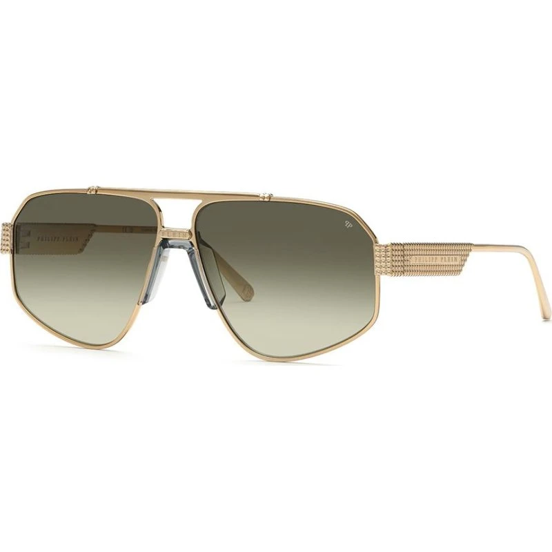 Philipp Plein Lunettes de Soleil Plein Rock Superhero SPP106M Dorées