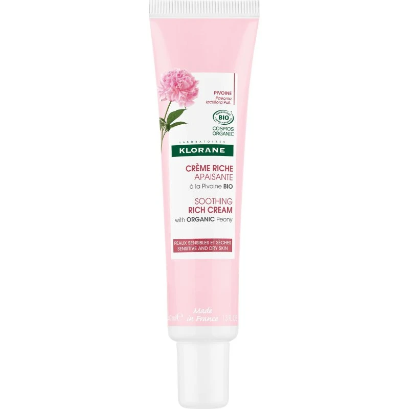Klorane Crème Riche Apaisante à la Pivoine Bio 40ml
