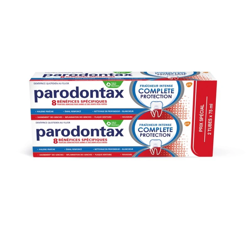 Parodontax Dentifrice Fraîcheur Intense 2x75ml