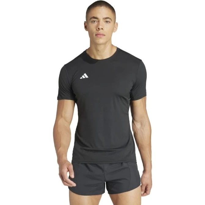 T-shirt de course adidas Adizero homme noir, taille S