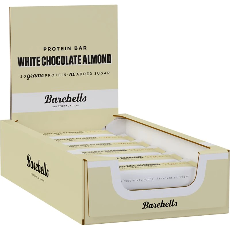 Barebells Protein Bar Chocolat Blanc Amande (12 x 55 g)