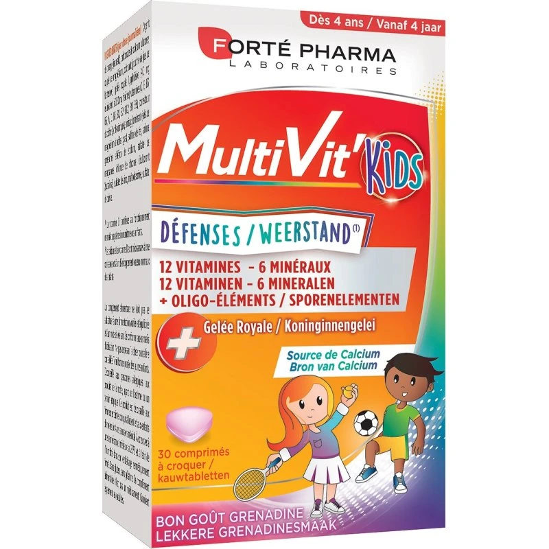 Multivit' 4g Kids Comprimés à croquer 30