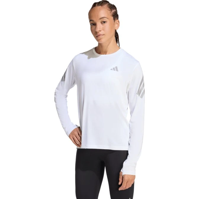 adidas Maillot manches longues femme ADI365 Iconic Blanc