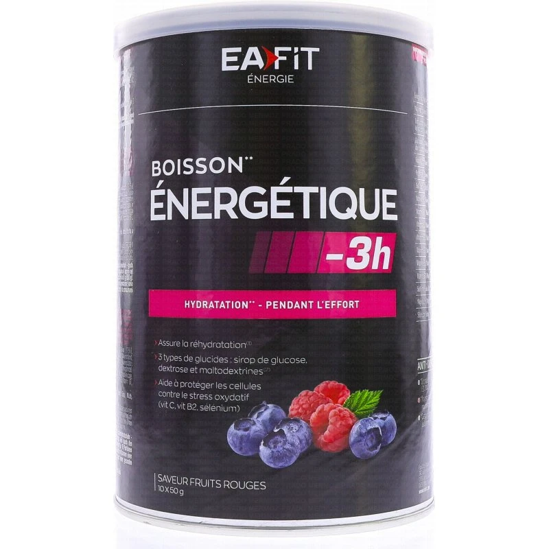 Eafit Boisson Énergétique -3h Fruits Rouges 500g