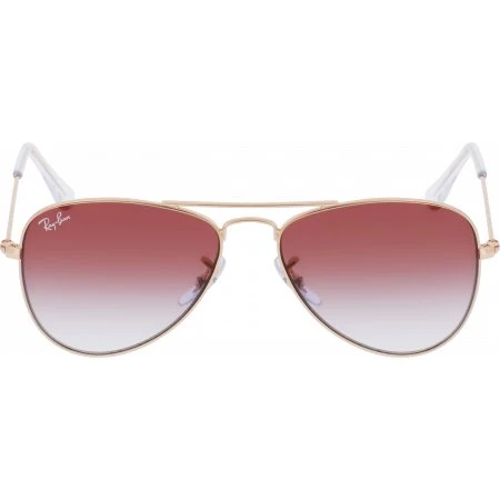 Ray-Ban Junior Aviator RJ9506S Or rose Violet sombre