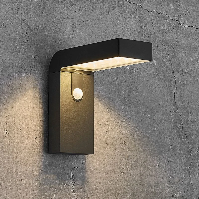 Nordlux Alya Black - Applique murale solaire LED avec détecteur