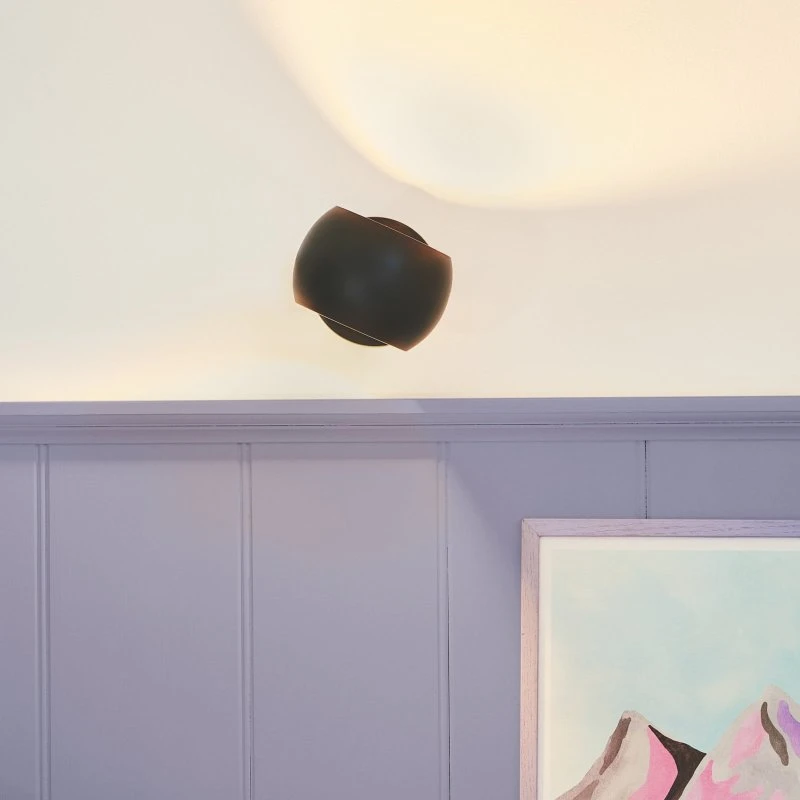Nordlux Applique murale Belir Black - Design épuré - Noir