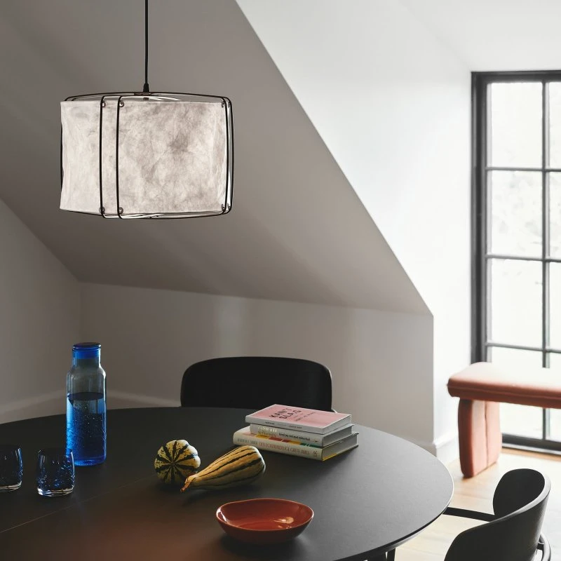 Nordlux Suspension Cardine 35 - Abat-jour en papier blanc, dimmable