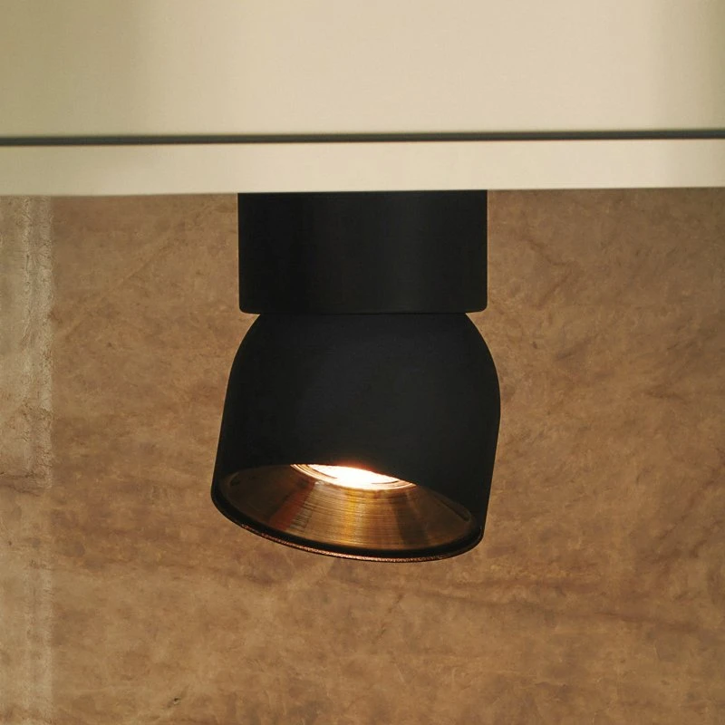 Nordlux Downlight Pitcher Noir et Laiton - Spot Orientable