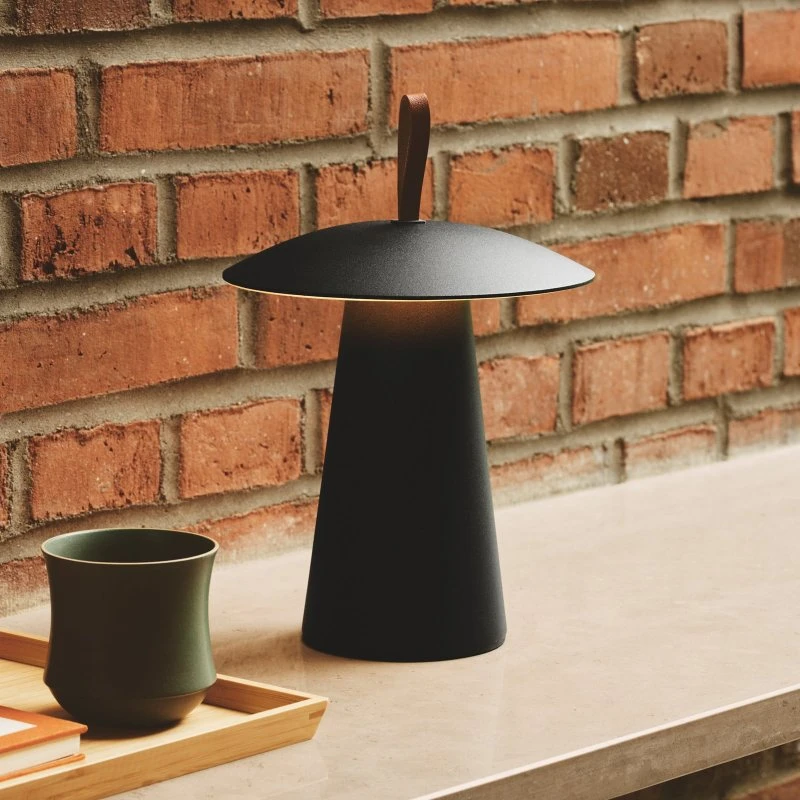 Nordlux Ara To-Go 2 Lampe de Table LED Rechargeable Noire IP54