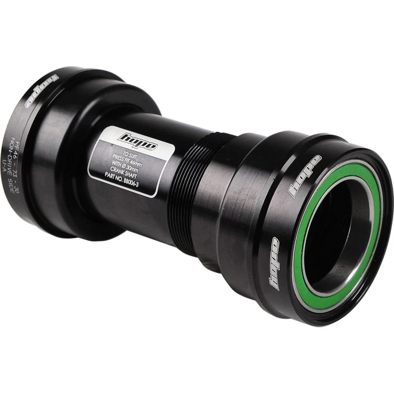 HOPE Boîtier de pédalier PF30/46 68/73 mm Axe 30 mm Noir