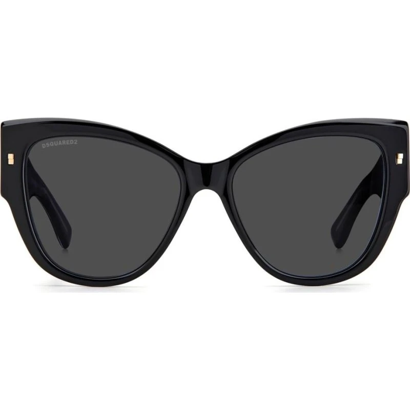 Dsquared2 Lunettes de Soleil Cat Eye D2 0016/S Noir et Or