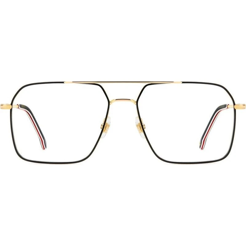 Carrera 336 Lunettes de Vue Homme Géométrique Noir et Or
