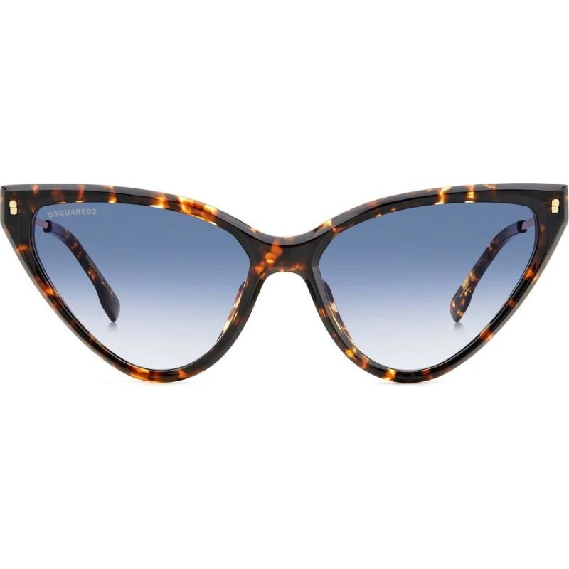 Dsquared2 D2 0134/S Lunettes de Soleil Cat Eye Havana