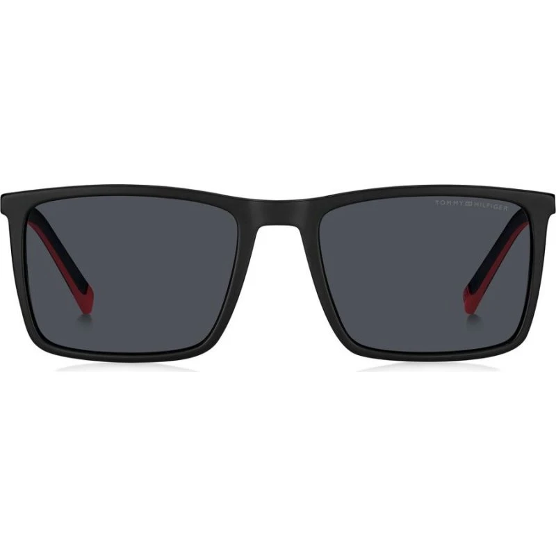 Tommy Hilfiger TH 2077/S Lunettes de Soleil Homme Carrées Noires