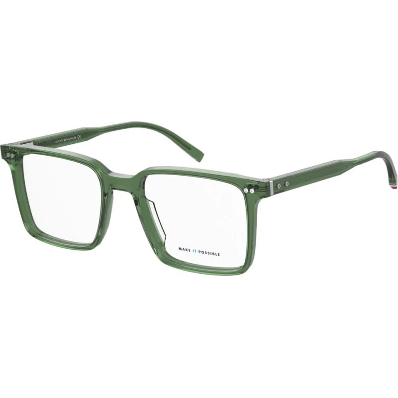 Tommy Hilfiger TH 2072 - Lunettes de vue carrées homme, Vert
