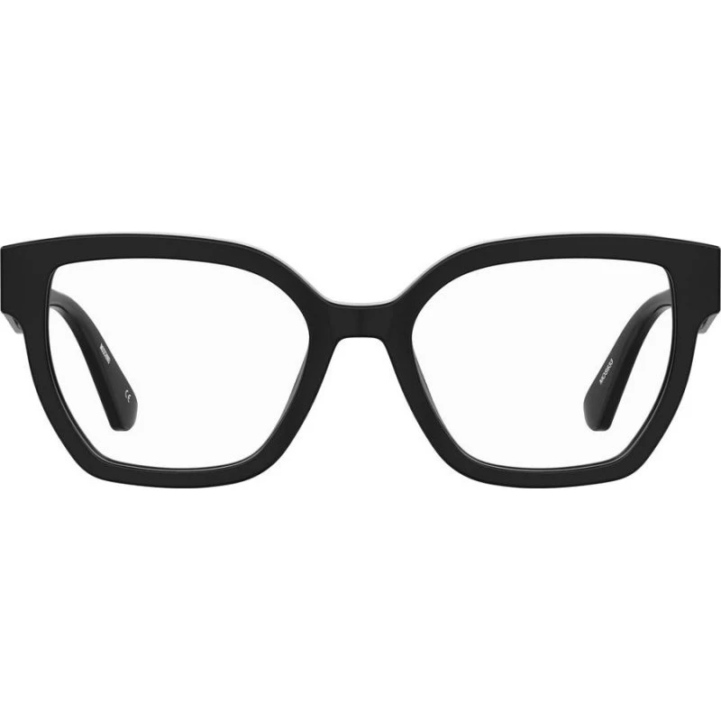 Moschino Mos633 Lunettes de Vue Rectangulaires Noires pour Femme
