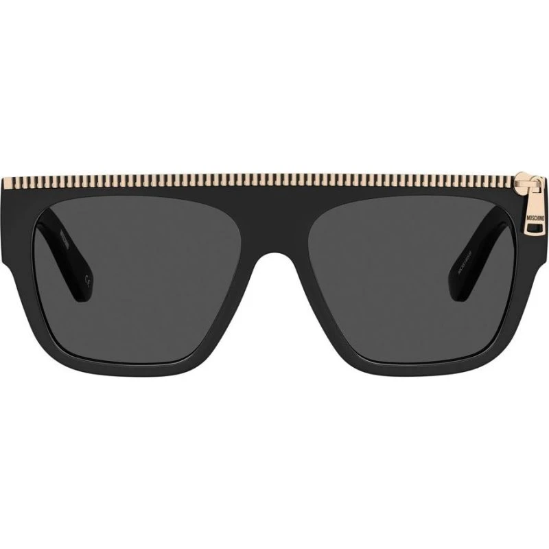 Moschino MOS165/S Lunettes de Soleil Homme Carrées Noires et Grises