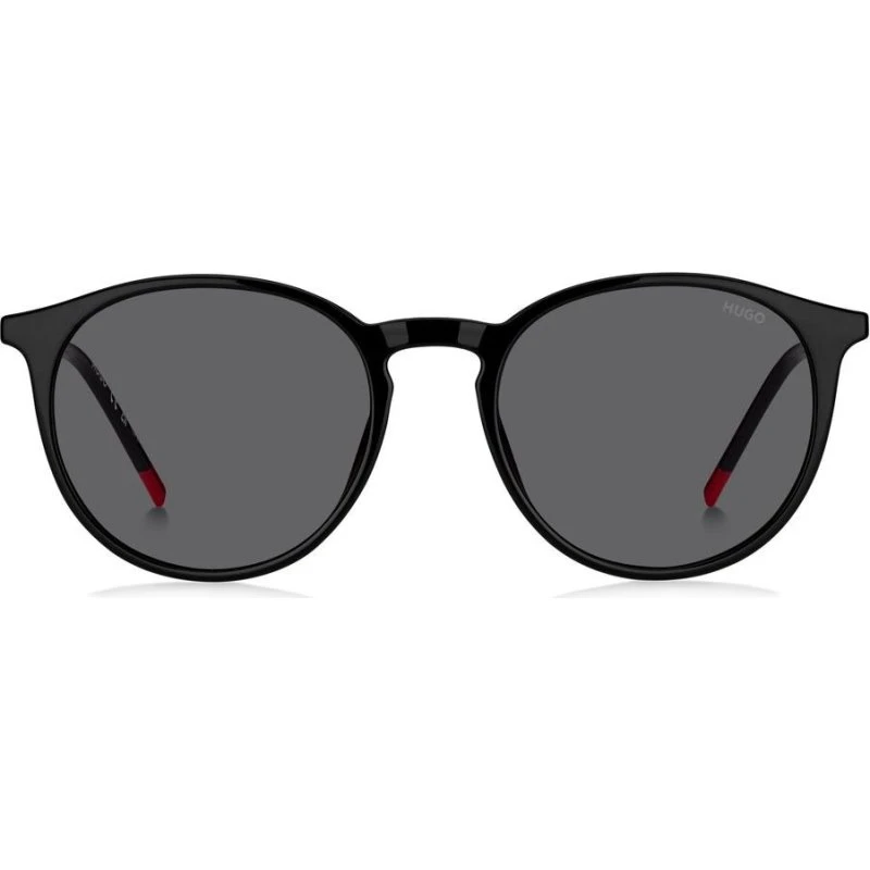 Hugo Boss HG 1286/S Lunettes de Soleil Rondes Noires et Grises