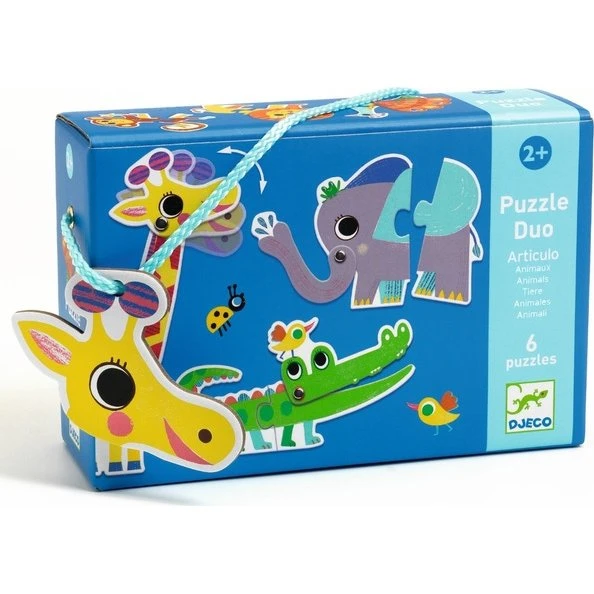 Djeco Puzzle Duo Animaux Articulés