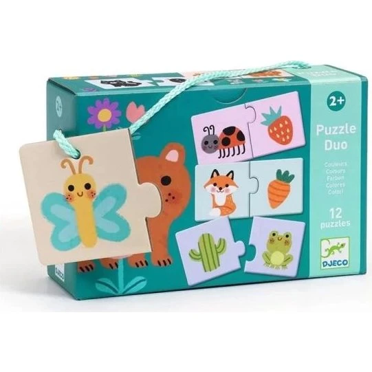 Djeco Puzzle Duo Couleurs - Éducatif dès 2 ans