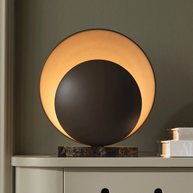 Globen Lighting Lampe de table Orbit Mocha - Marbre et Métal
