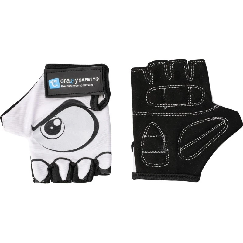 Crazy Safety Gants de Vélo Junior Blanc