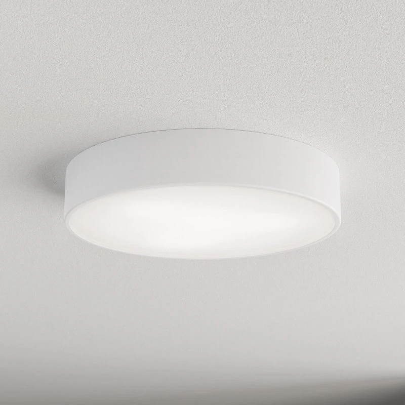 TEMAR LIGHTING Plafonnier Cleo Blanc Ø40cm - Moderne & Dimmable