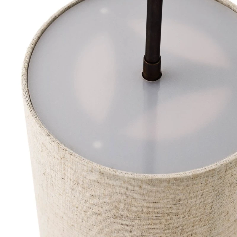 Audo Copenhagen Suspension Hashira en lin, Ø18cm, Naturel