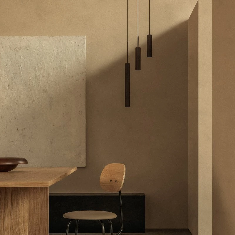Audo Copenhagen Suspension Tubulaire 3 - Bronze et Aluminium