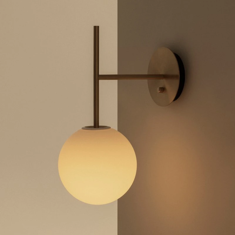 Audo Copenhagen Applique murale TR Bulb Suspended - Laiton brossé