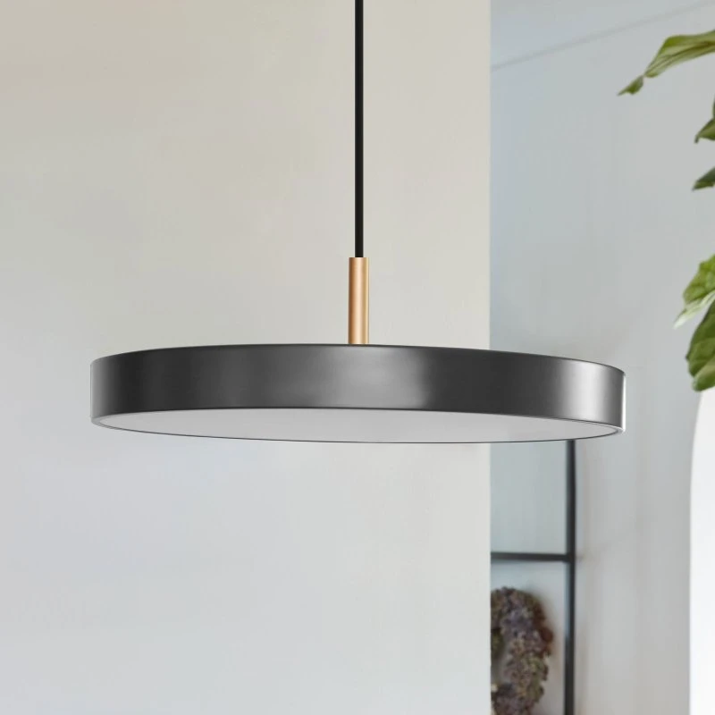 UMAGE Suspension LED Asteria Mini Anthracite et Laiton - 31 cm
