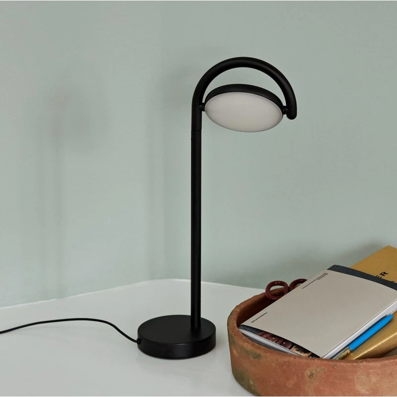 HAY Lampe de table LED Marselis - Soft Black