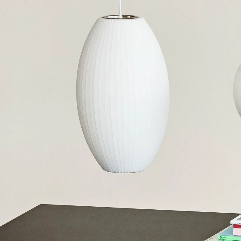 HAY Suspension Nelson Cigar Bubble S, Blanc, Ø 26,5 cm