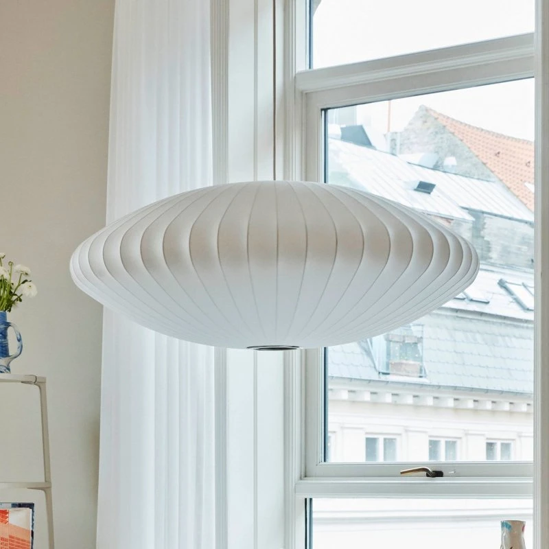 HAY Suspension Nelson Saucer Bubble L - Blanc - Ø 89 cm