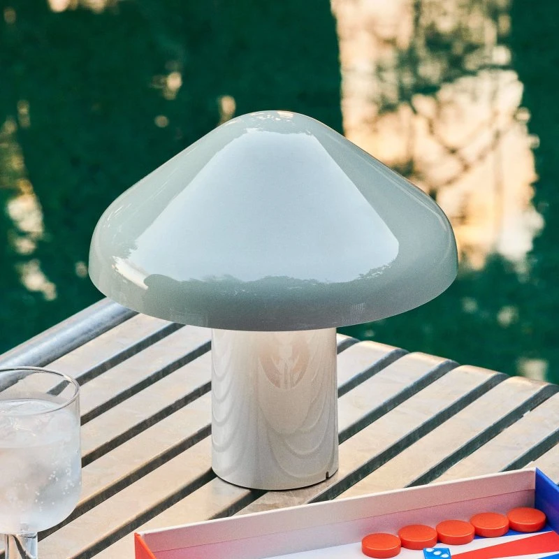 HAY Lampe de table portable Pao - Gris - Design Naoto Fukasawa
