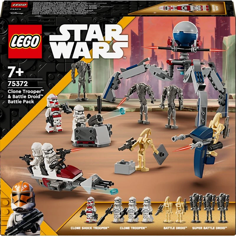 LEGO Star Wars Pack de combat Clone Troopers et Droïdes de combat 75372